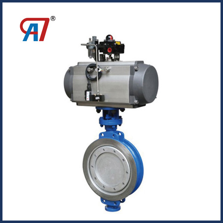Pneumatic High Performance Triple Eccentric Wafer Butterfly Valve